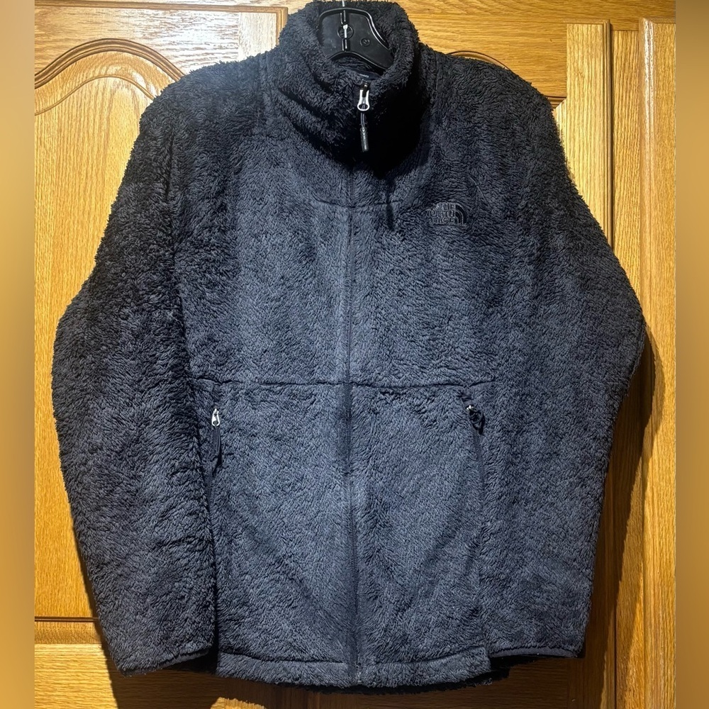 The North Face Women's Deep Dark Blue Full-Zip Fleece Sweater Medium EUC